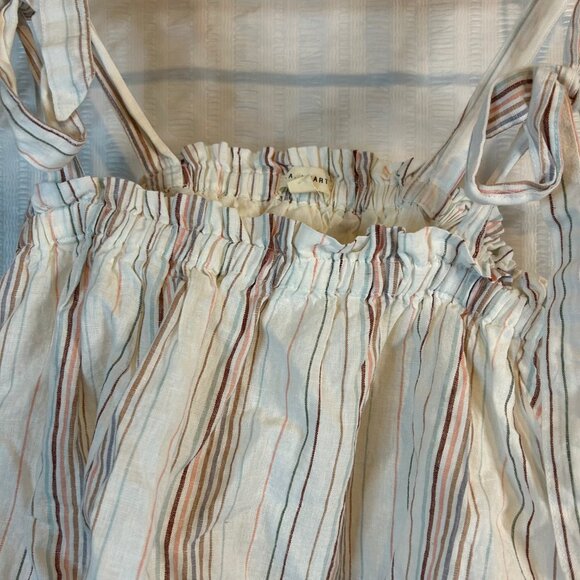 PacSun Flowy Tie Cropped Tank Womens Sz Large - Picture 4 of 11